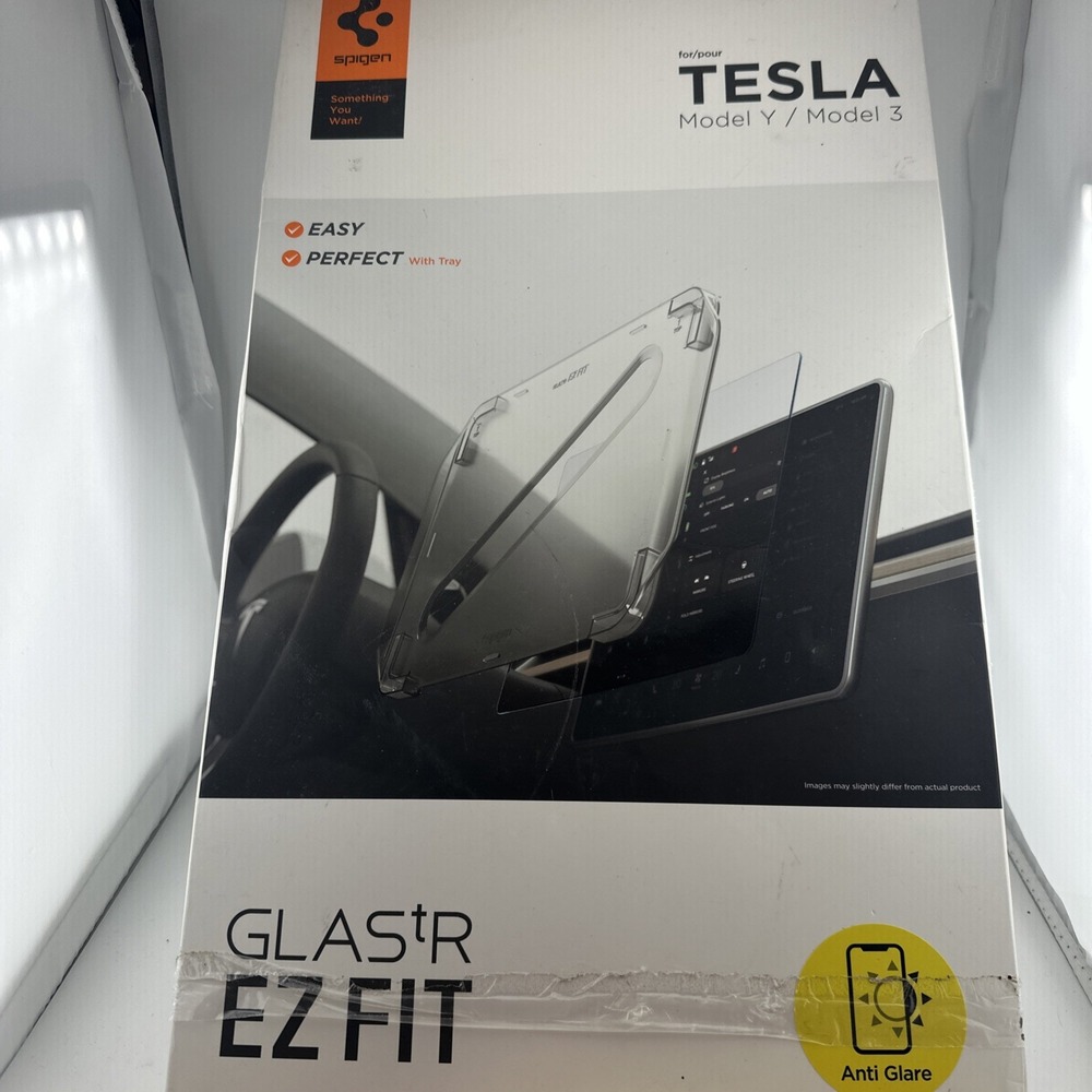 Spigen Tempered Glass Screen Protector GlasTR EZ Fit - Tesla 3/Y Dashboard Touch